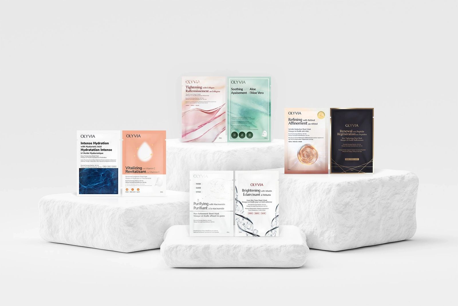 OLYVIA Essential Synergy mask collection